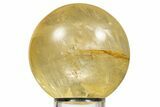 Polished Honey Calcite Sphere - China #323005-1